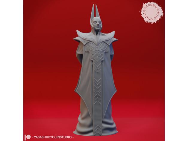 Red Wizard - Tabletop Miniature 3d model