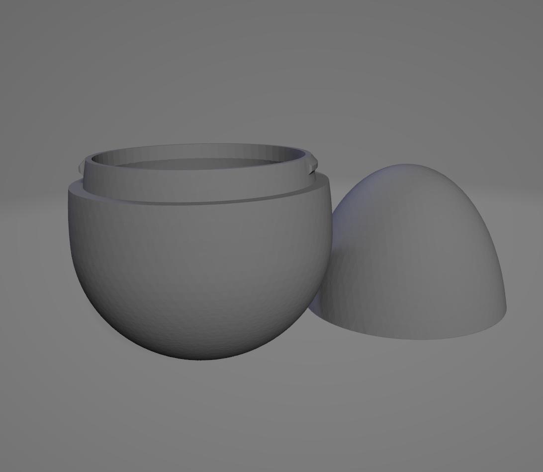 Blank Egg, Two Versions 3d model