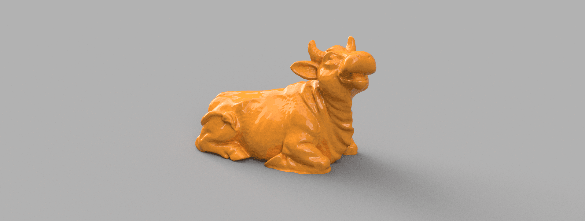 Cow sit 3d model