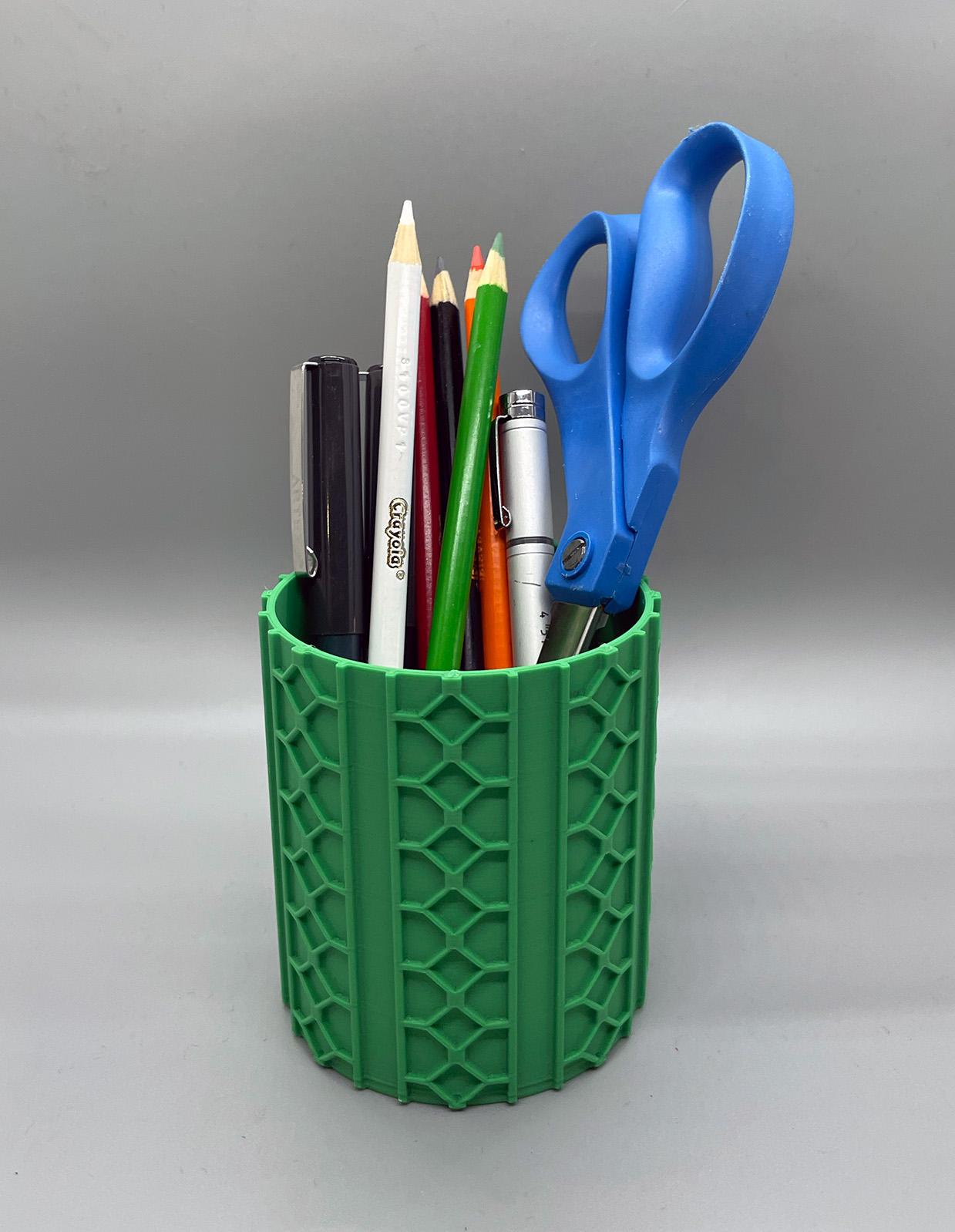 Pencil Holder Mata Pattern 3d model
