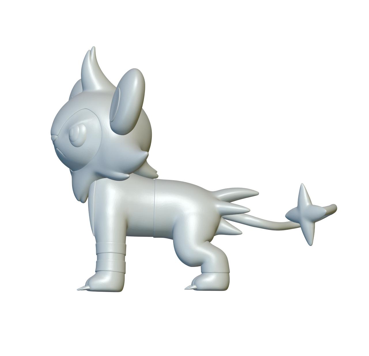 Pokemon Luxio #404 - Optimized for 3D Printing 3d model
