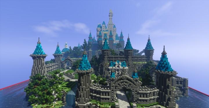 Minecraft Disney Castle 3d model
