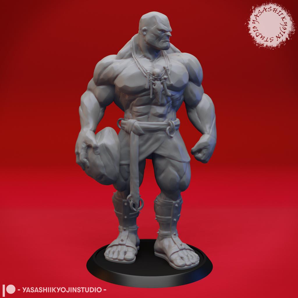 Stone Giant - Tabletop Miniature (Pre-Supported) 3d model
