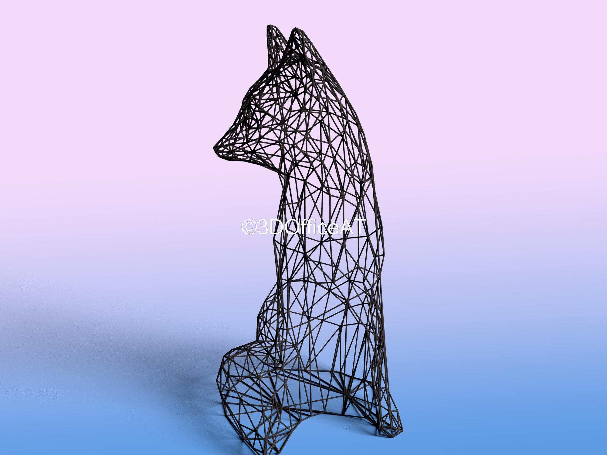 Fox 🦊🏠  3d model