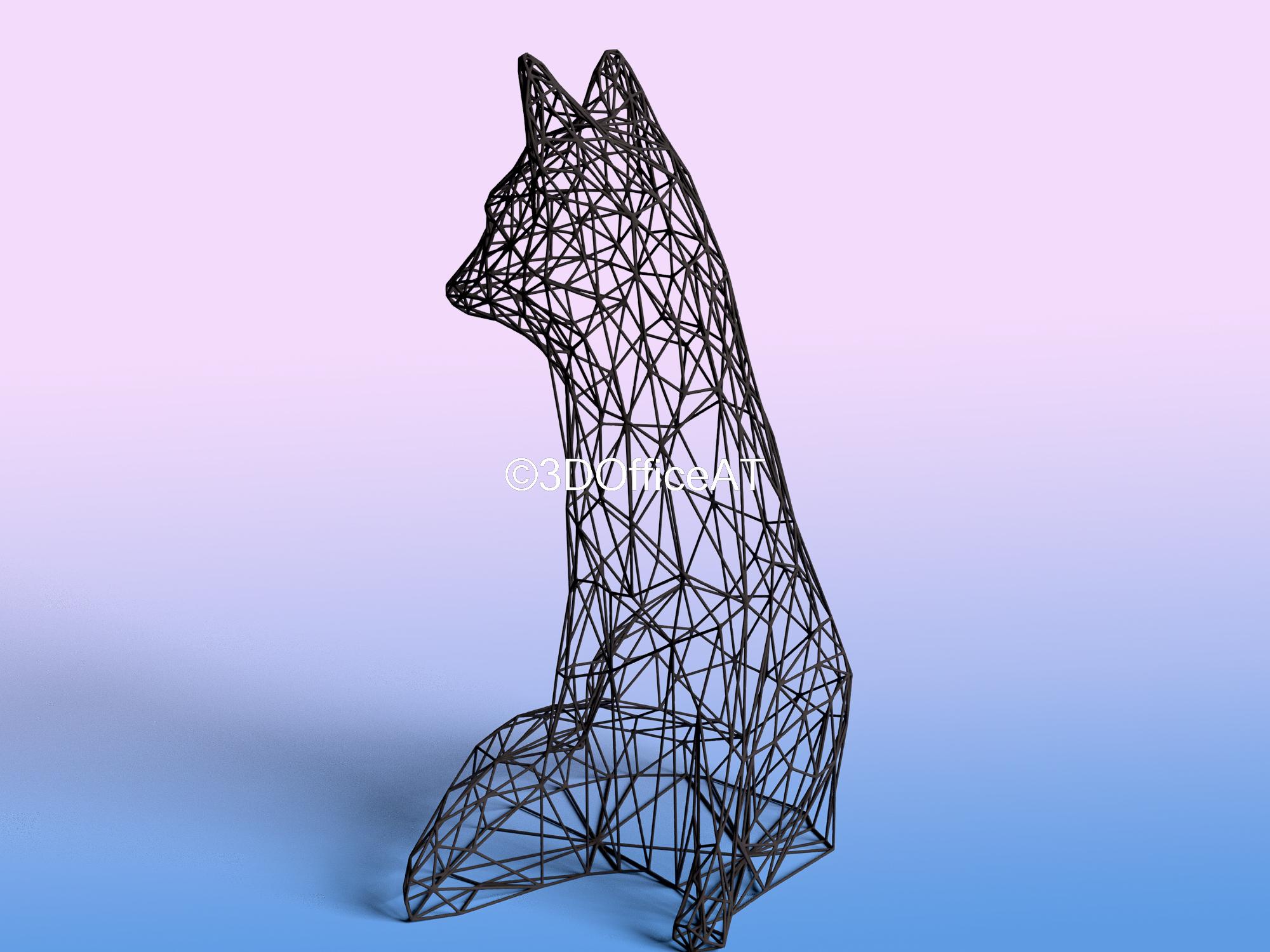 Fox 🦊🏠  3d model