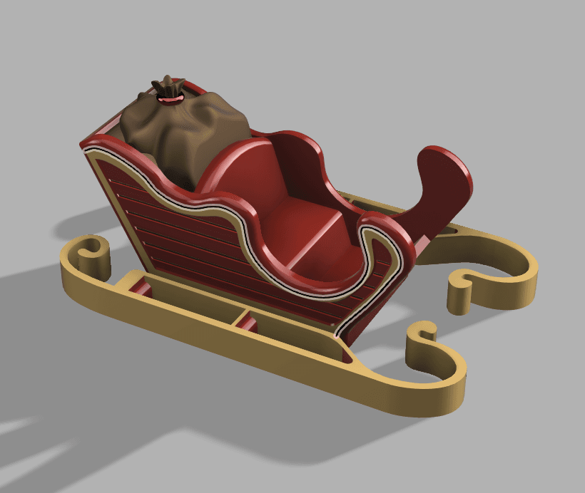 Holiday Sleigh - Members Exclusive 3d model