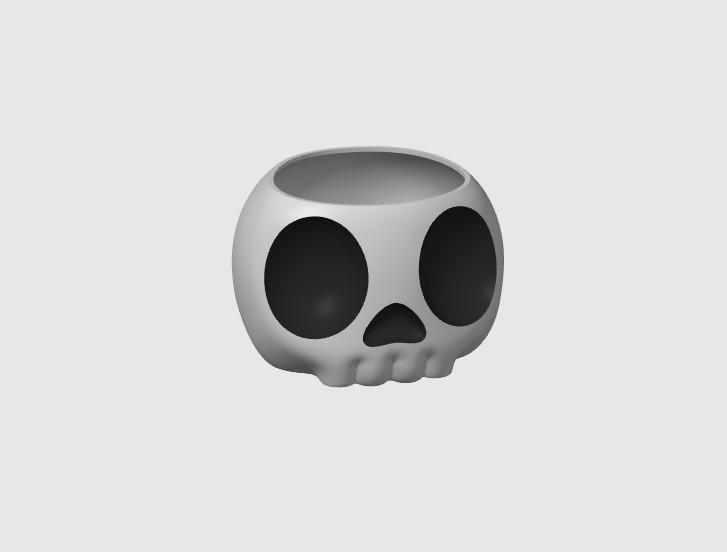 Skull Bin 3d model