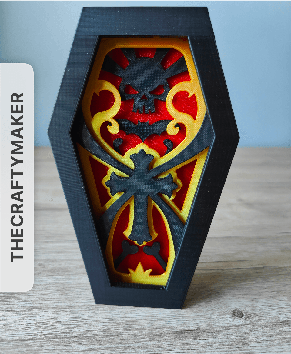 Skull Coffin Box  by TheCraftyMaker 3d model