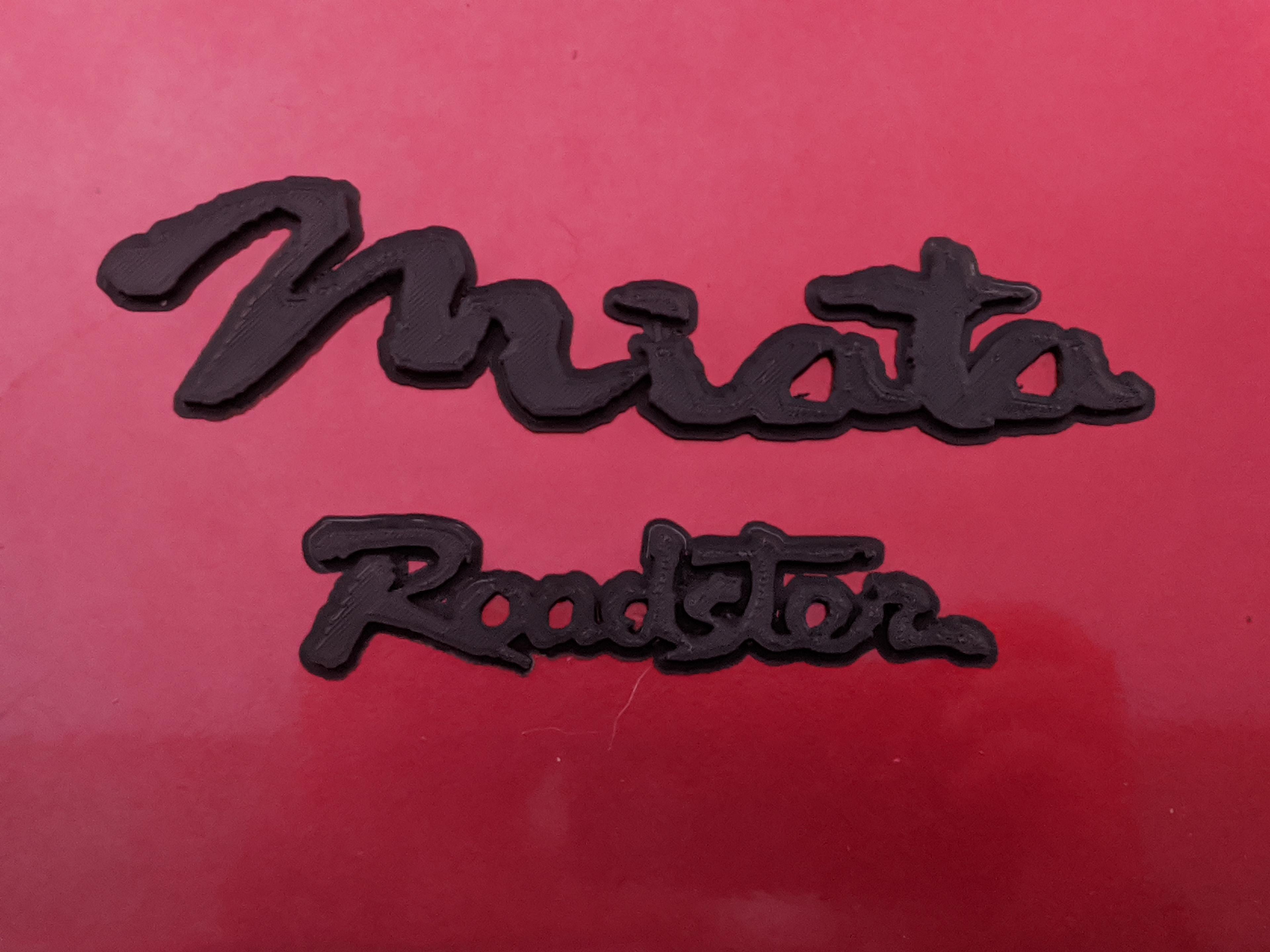 Ink mazda miata roadster emblem badges 3d model