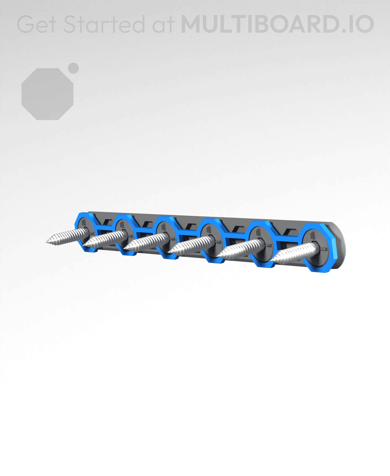 6L Screw-On Mount - Multipoint Rail Rings 3d model