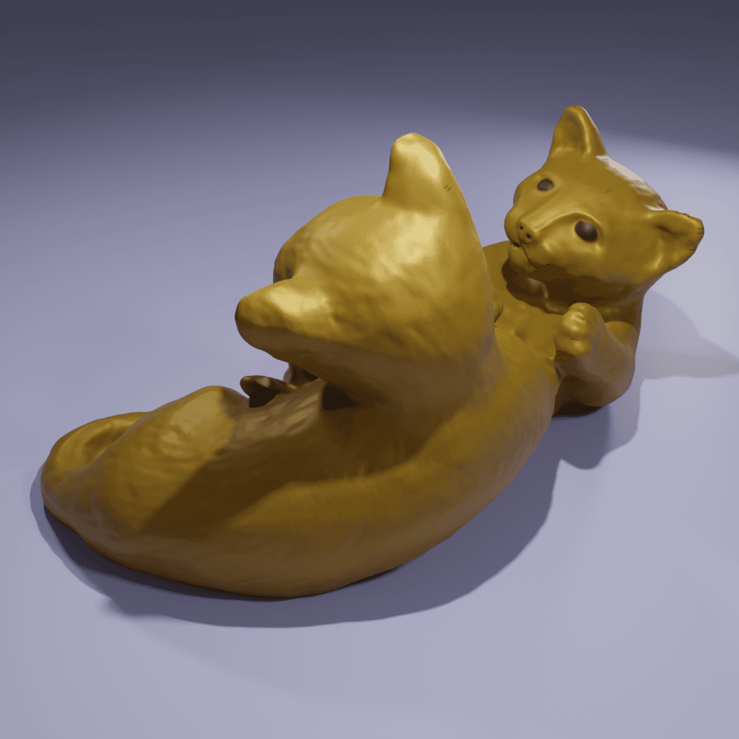 Cat play 3d model