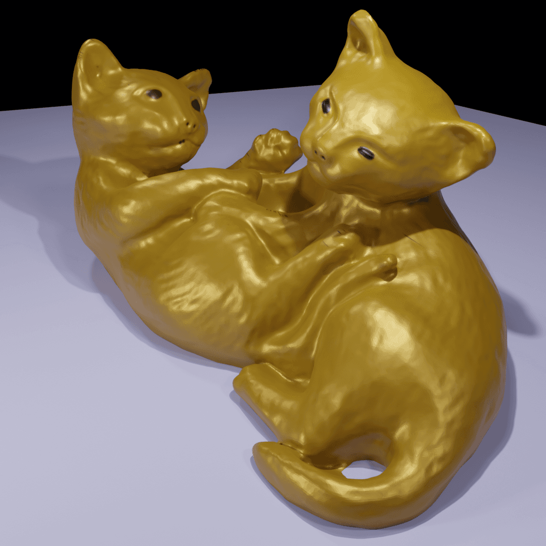 Cat play 3d model