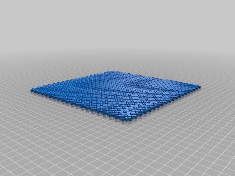 Chainmail 2.0 - Modular 3D Printable Fabric 3d model