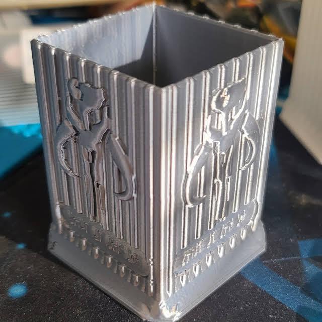Mythosaur Container - The Mandalorian (Star Wars) - Printed in Beskar Filament ;)  - 3d model