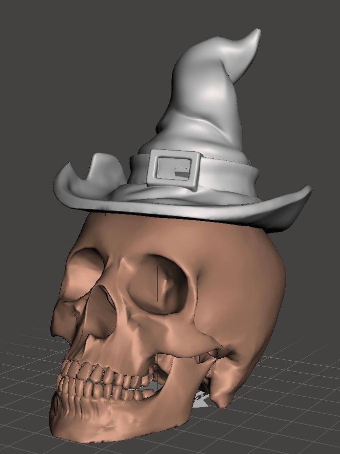 witch skull 3d model