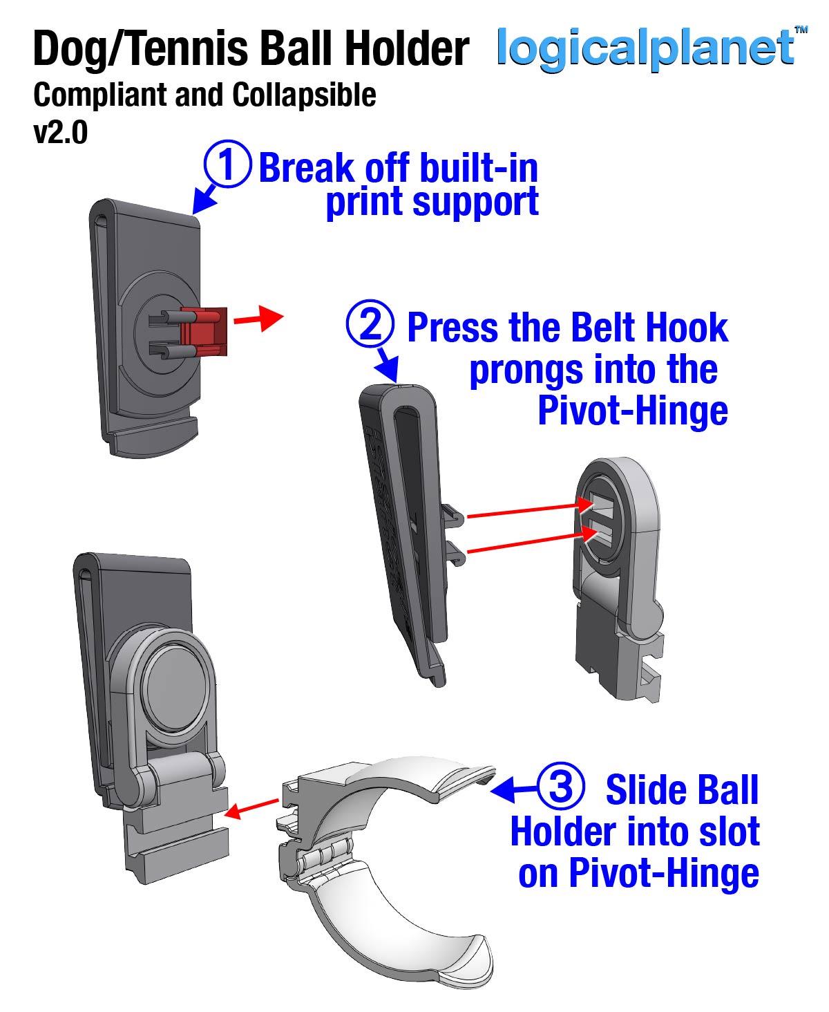 Dog Ball Holder 3d model