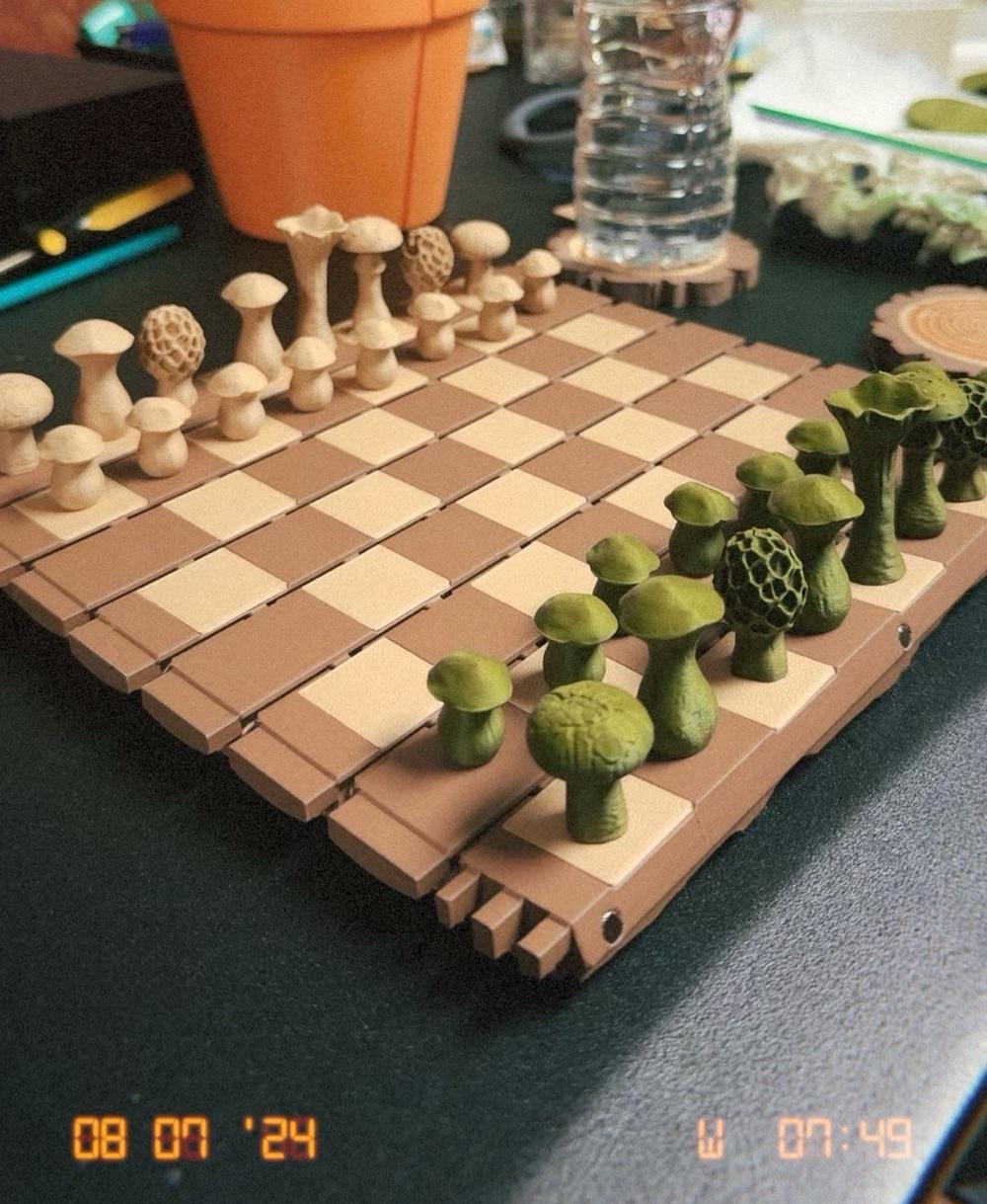 Forest Chess Set  - Voilà - 3d model