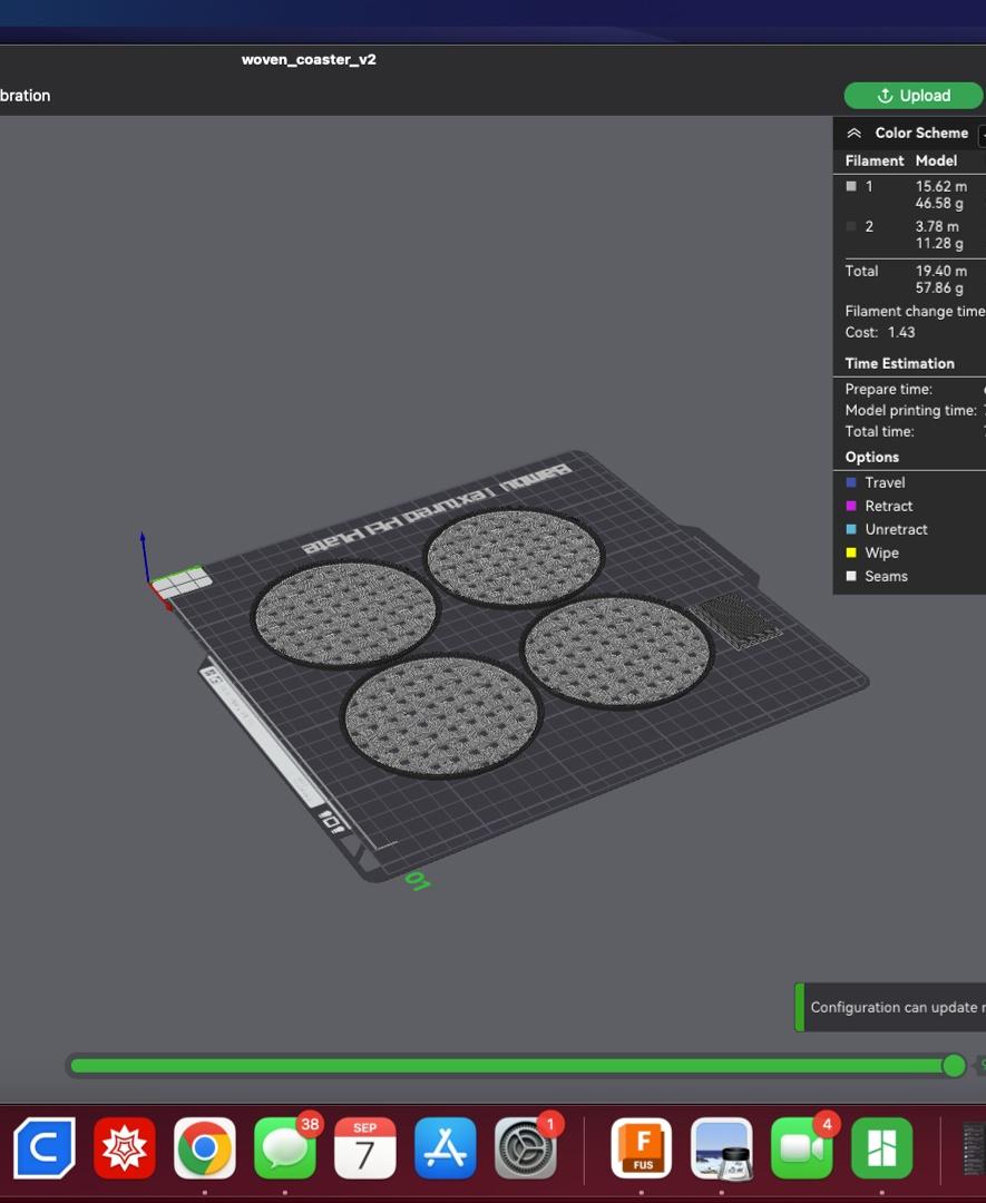 WovenDrinkCoasters 3d model