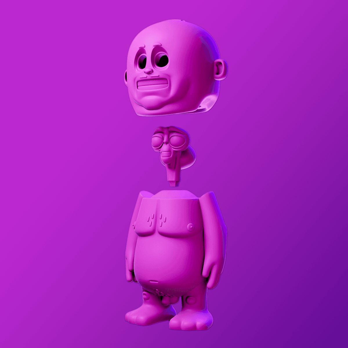Totally Normal Human Character 3d model