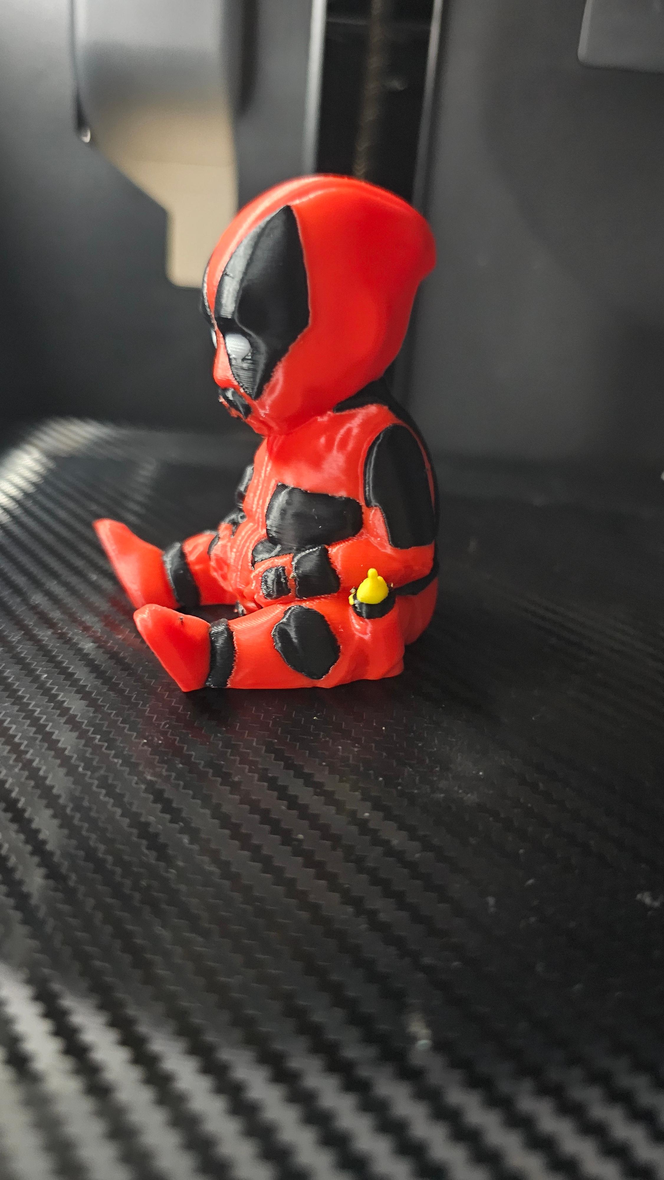 Baby Deadpool 3D Print File | Multicolor 3D (SUPPORTLESS) 3d model