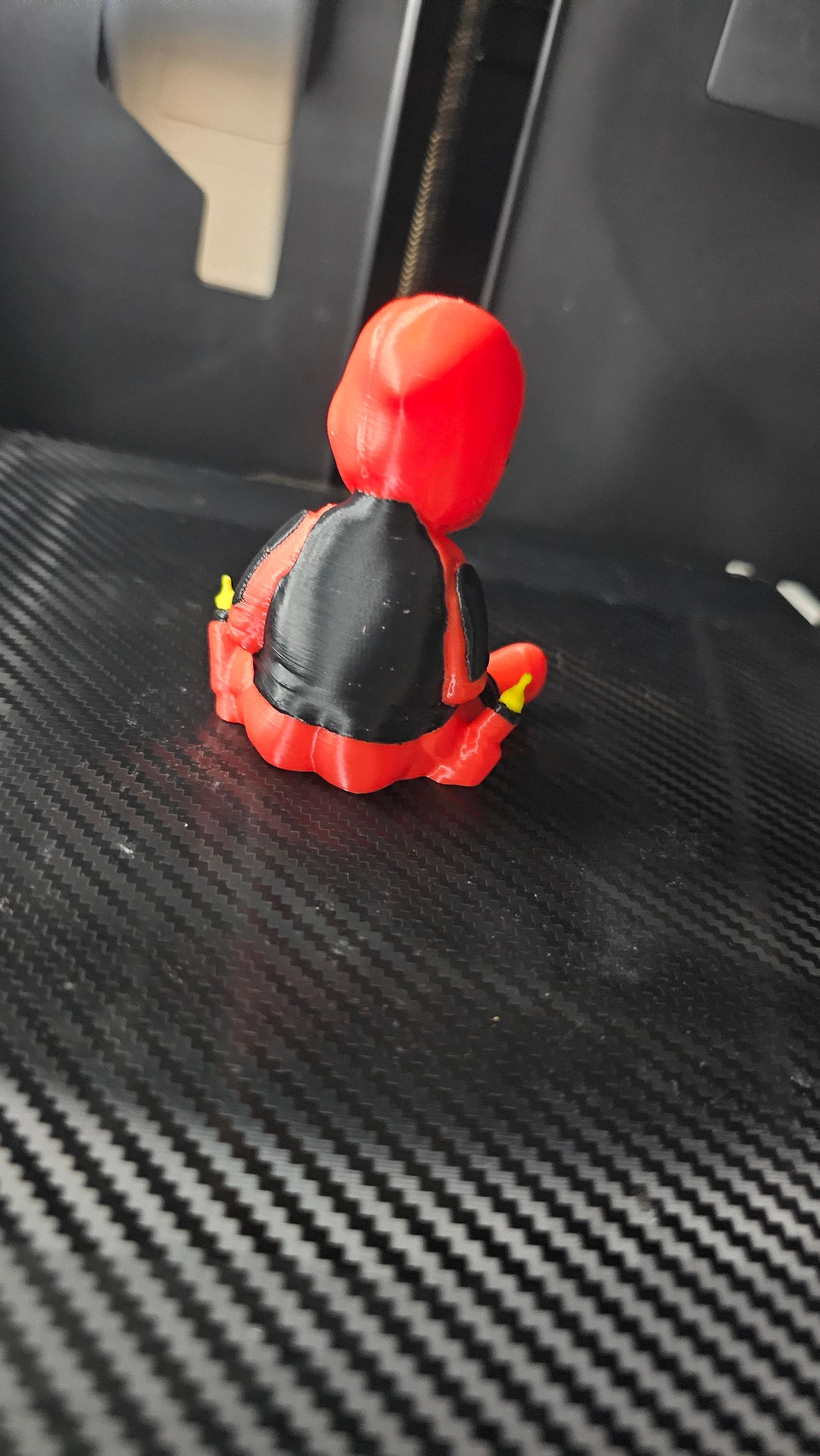 Baby Deadpool 3D Print File | Multicolor 3D (SUPPORTLESS) 3d model