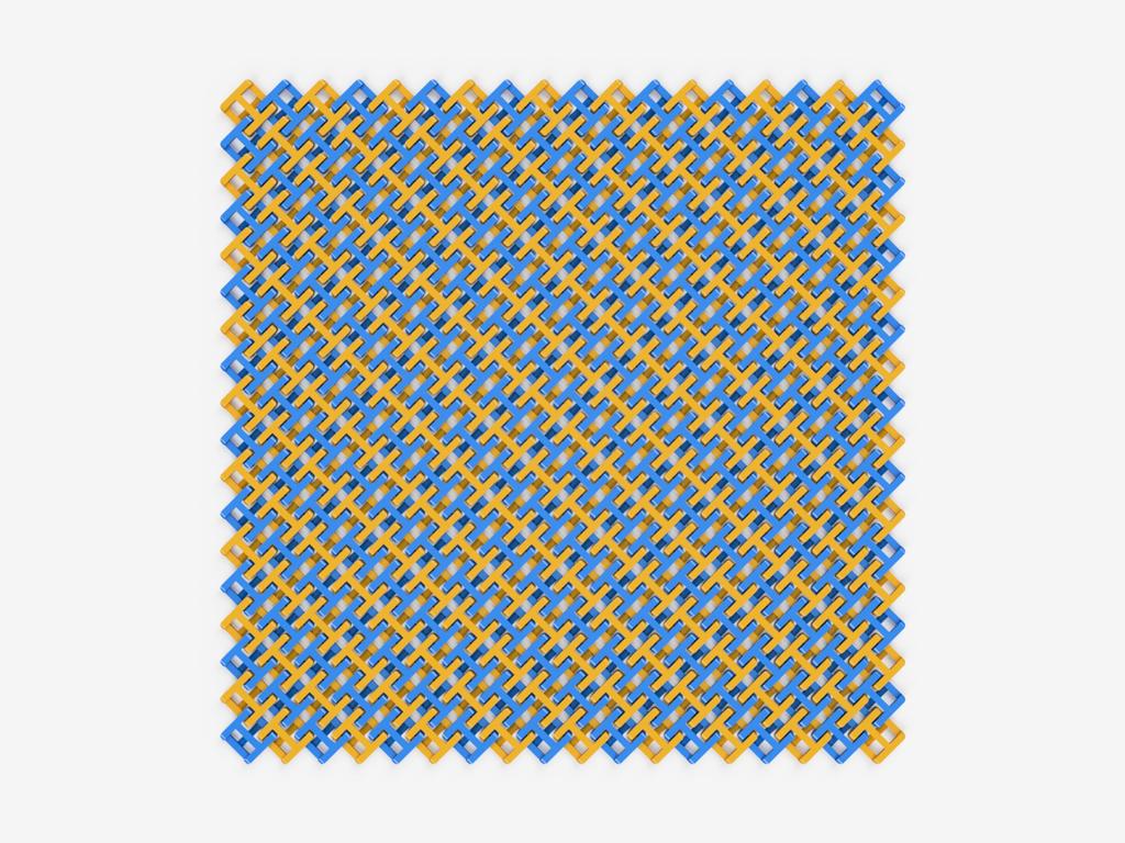 Chainmail - Dual Extrusion 3D Printable Fabric 3d model