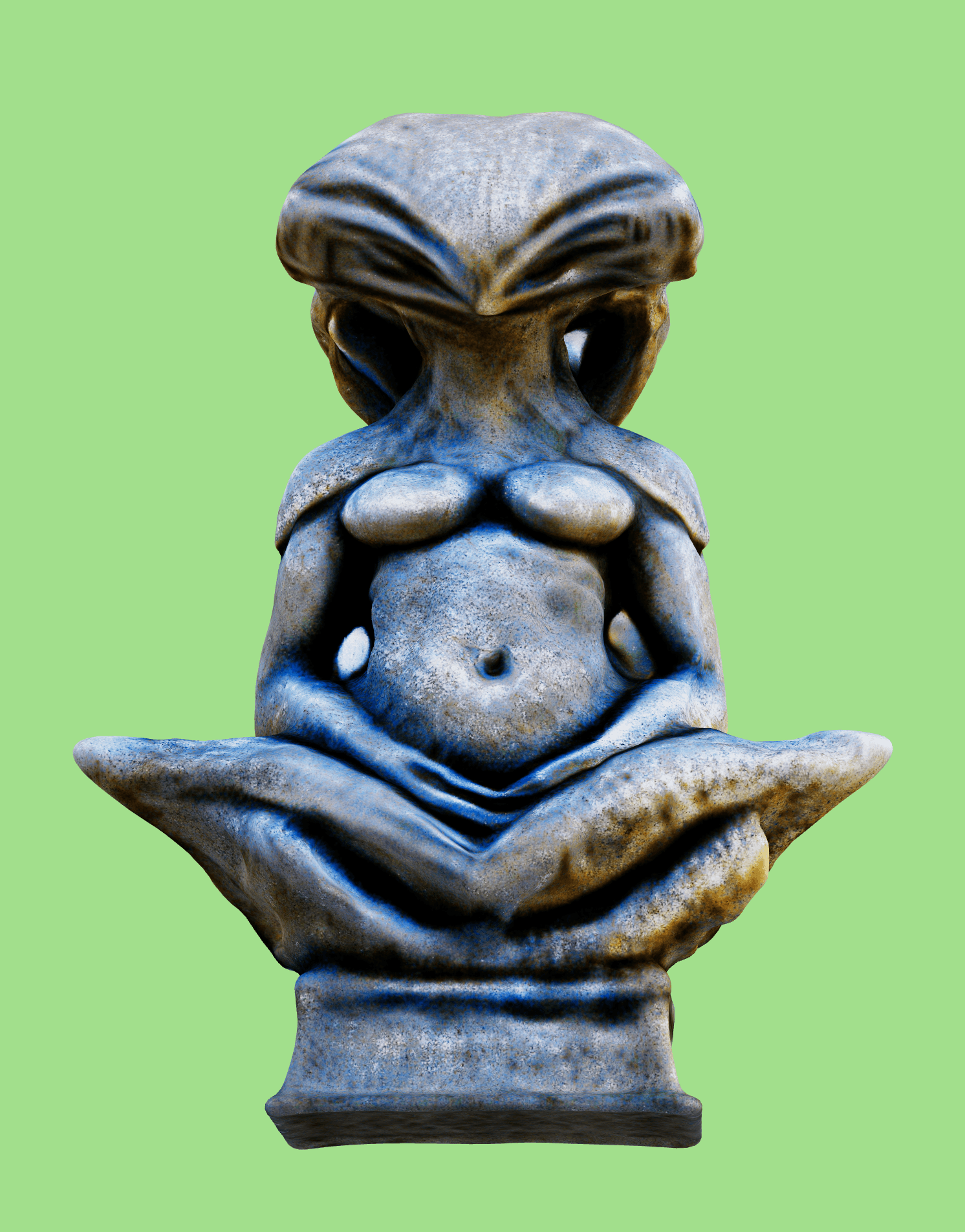 Alien statue 1.glb 3d model