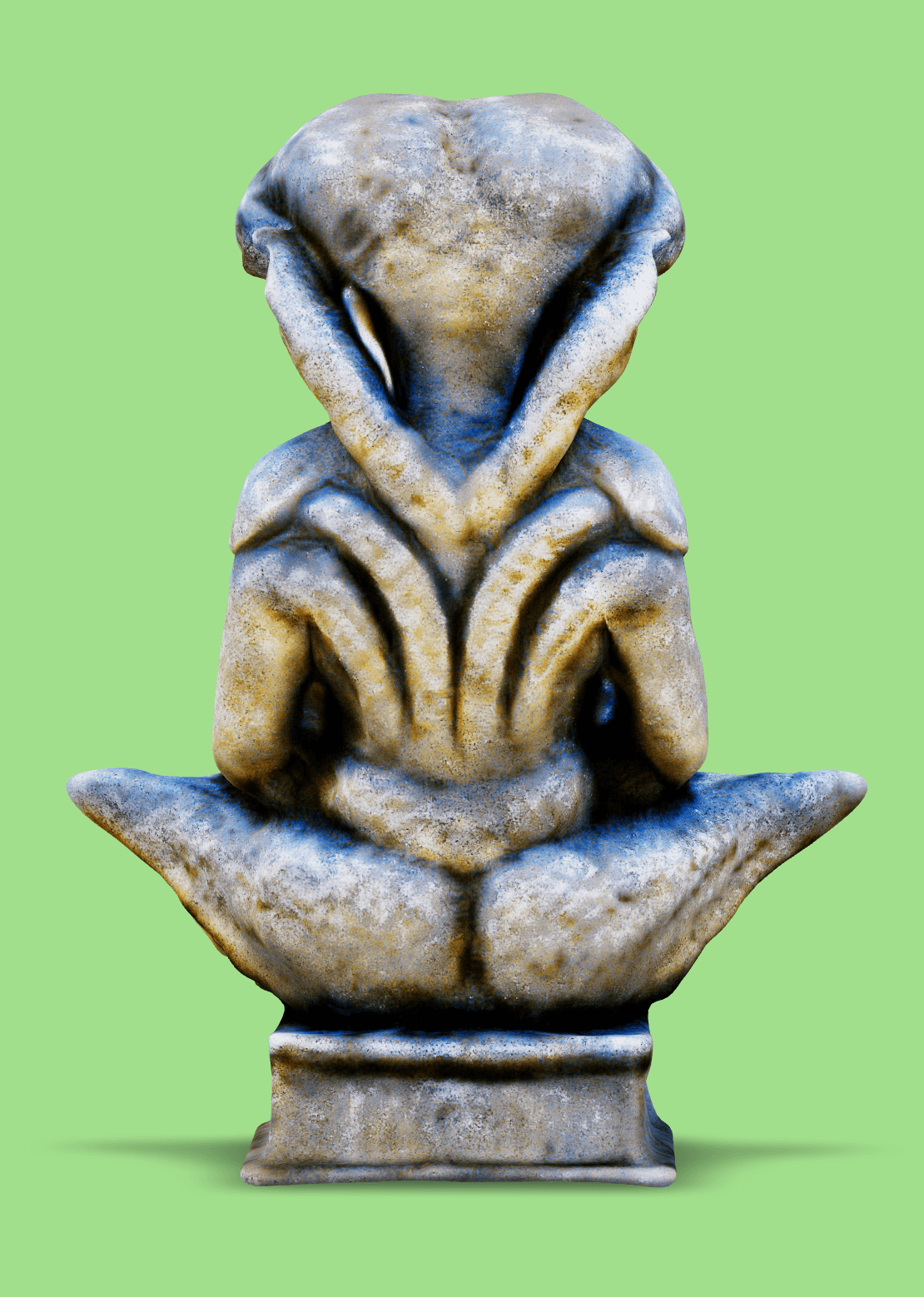 Alien statue 1.glb 3d model