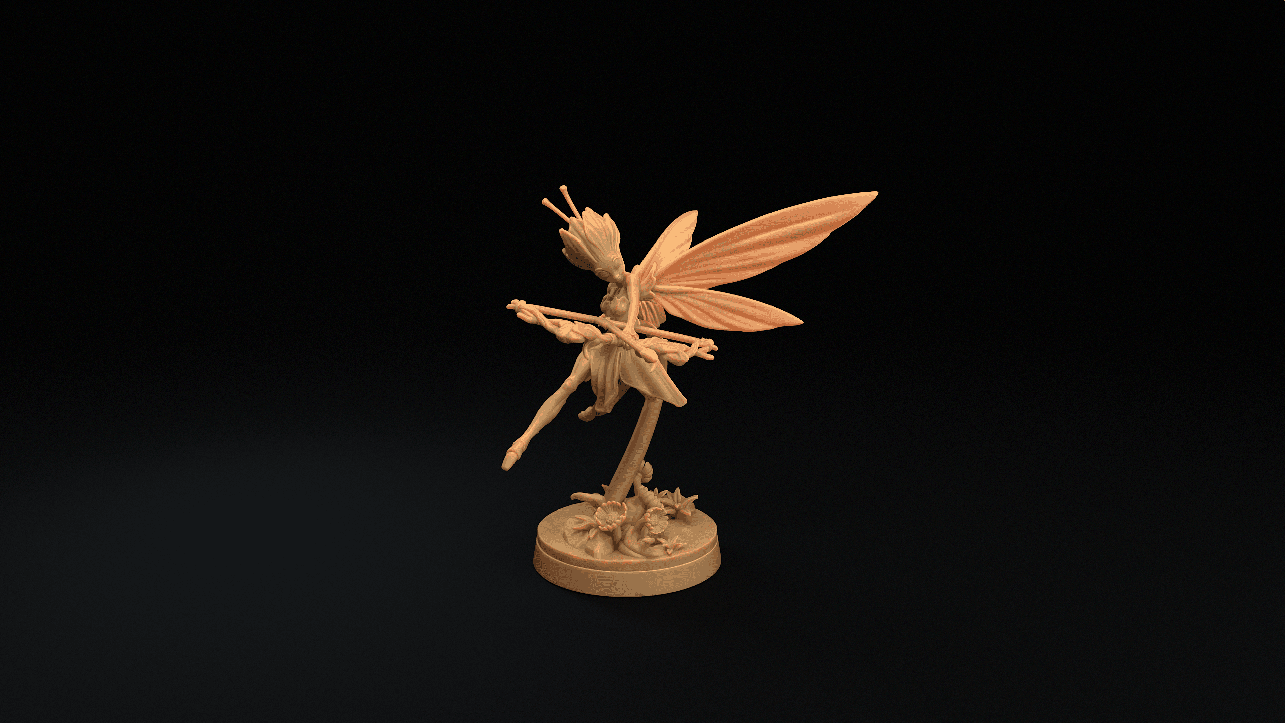 Seelie Archers with Blooming Bow 3d model