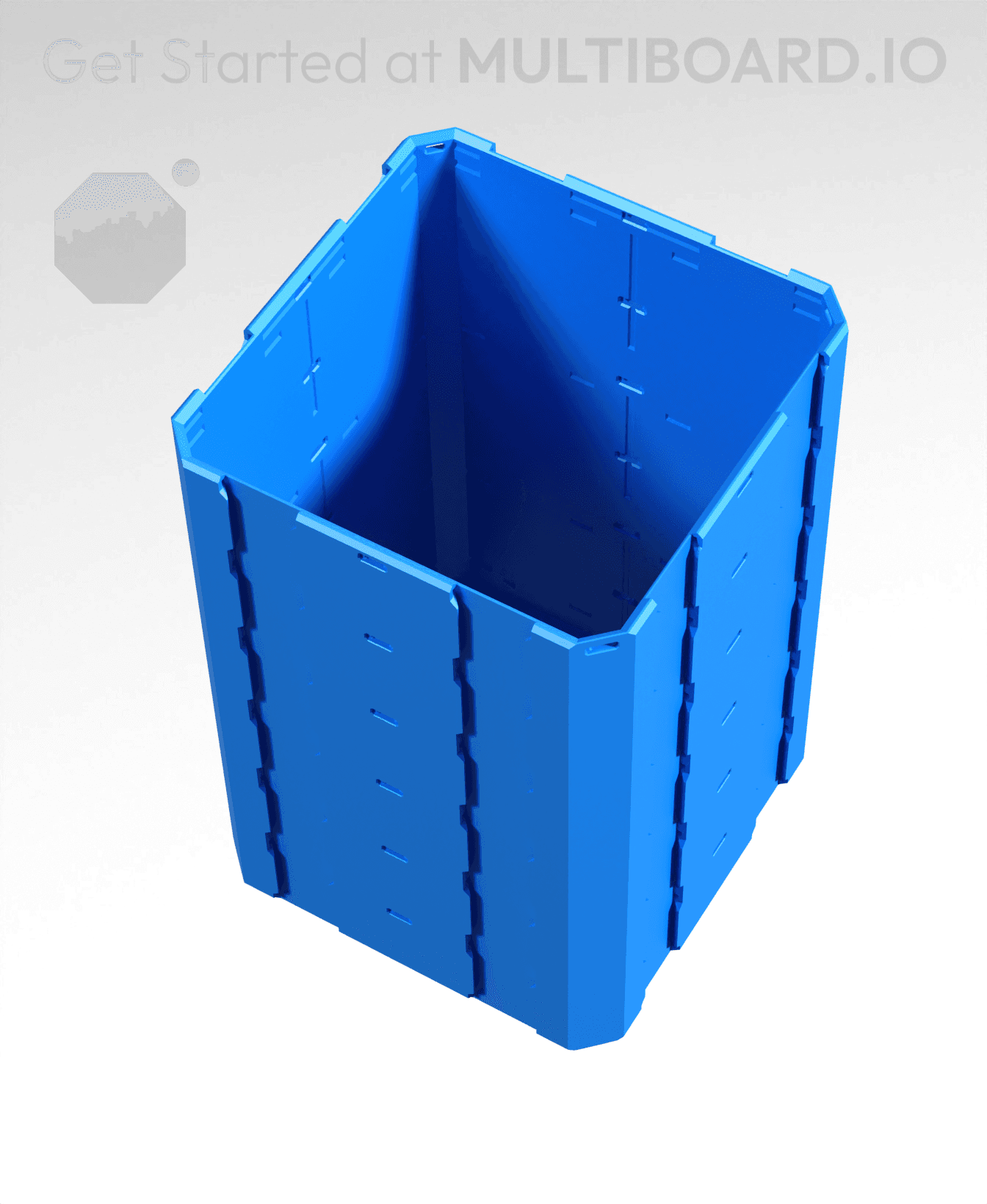 2x2x3 - Full Multipoint Rail - Standard Click-In Multibin Shell Extension 3d model