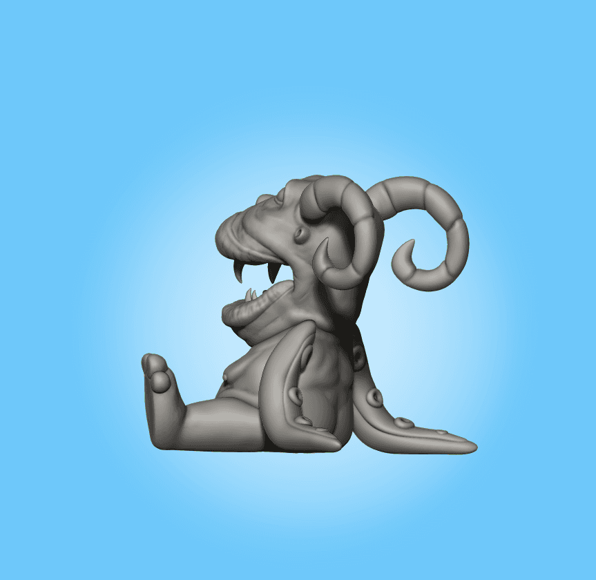 Horned Monster 3d model