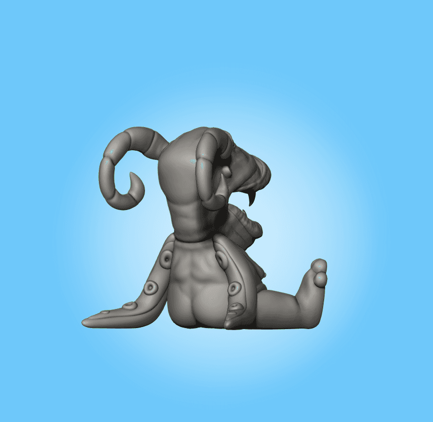 Horned Monster 3d model