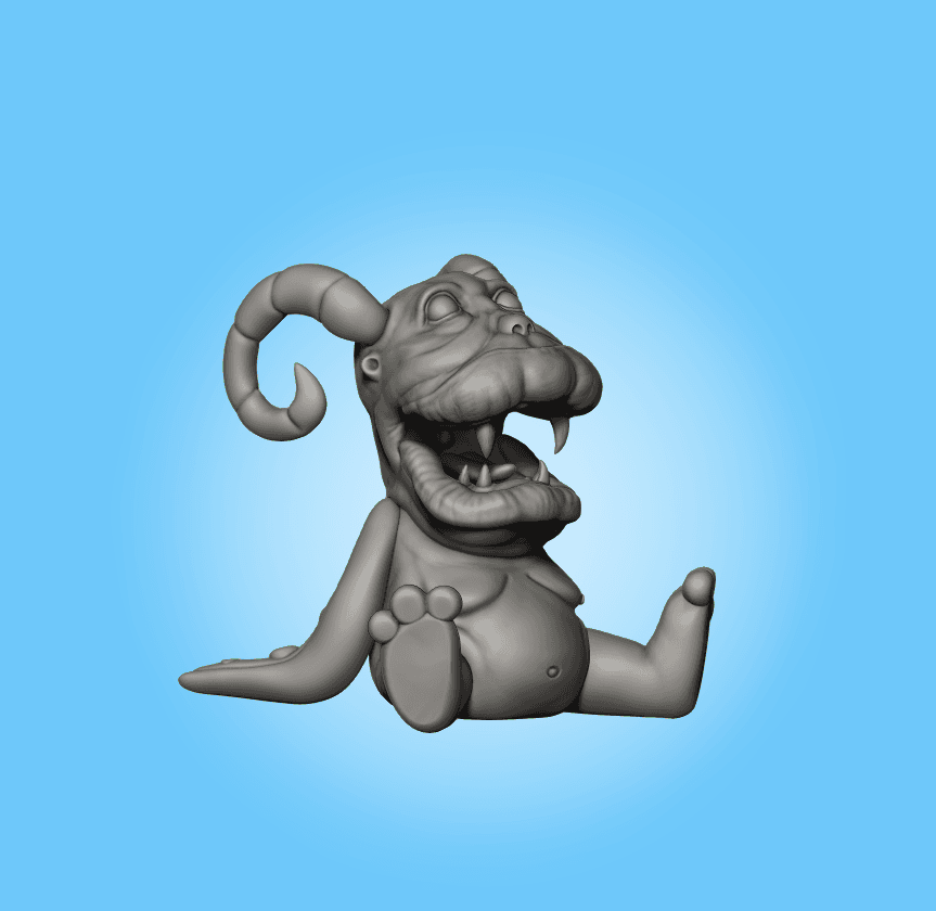 Horned Monster 3d model