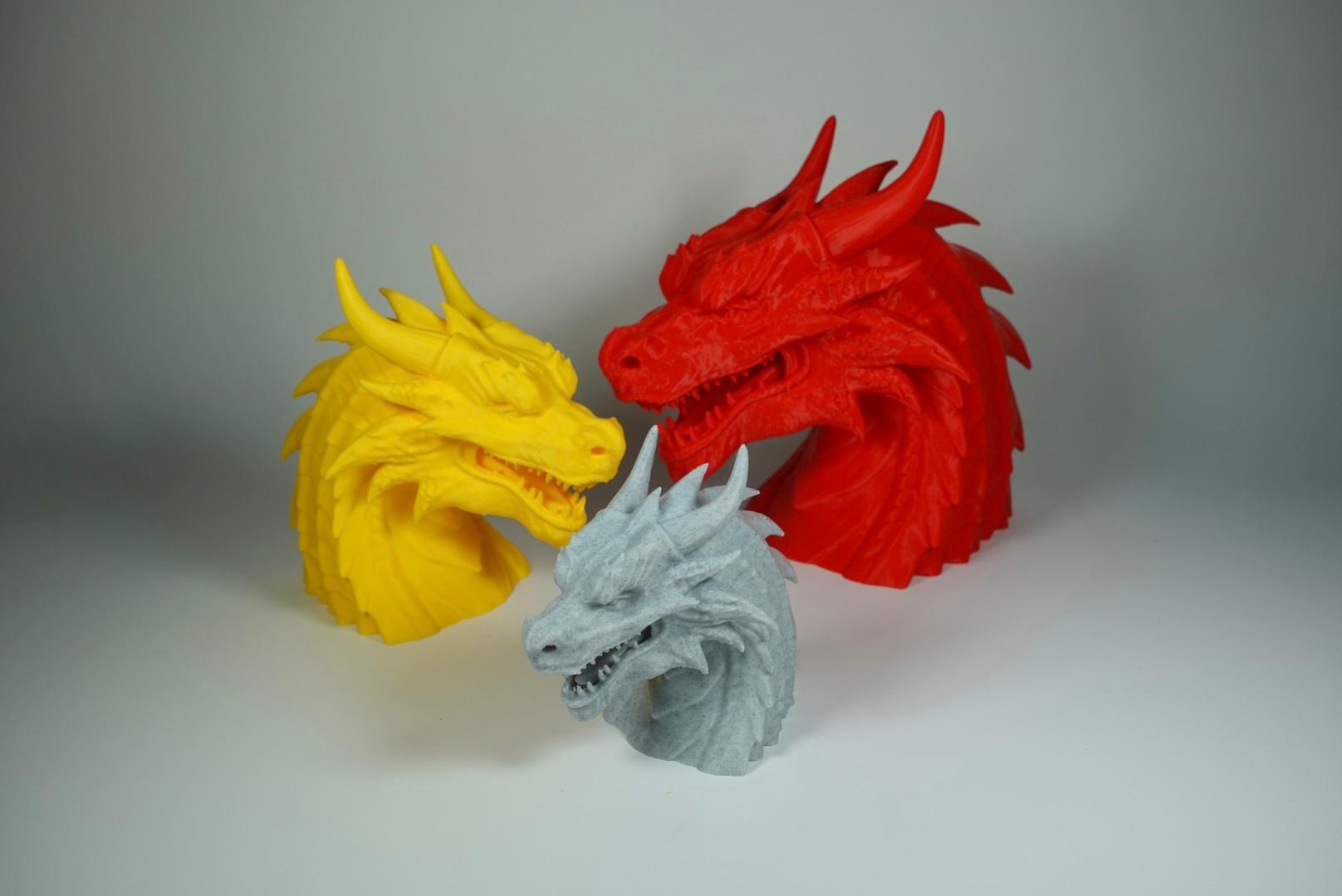 Dragon Head Bust 3d model