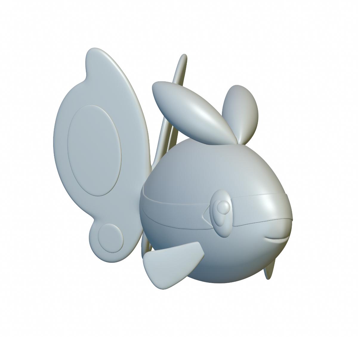Pokemon Finneon #456 - Optimized for 3D Printing 3d model