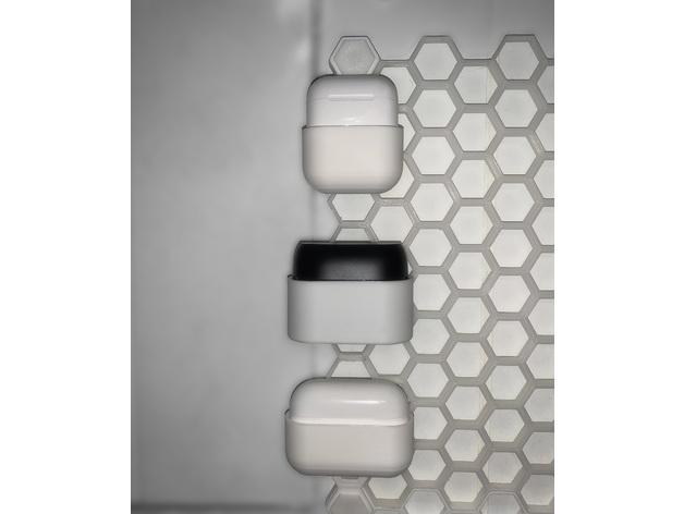 AirPods holder for HSW (honeycomb storage wall) 3d model