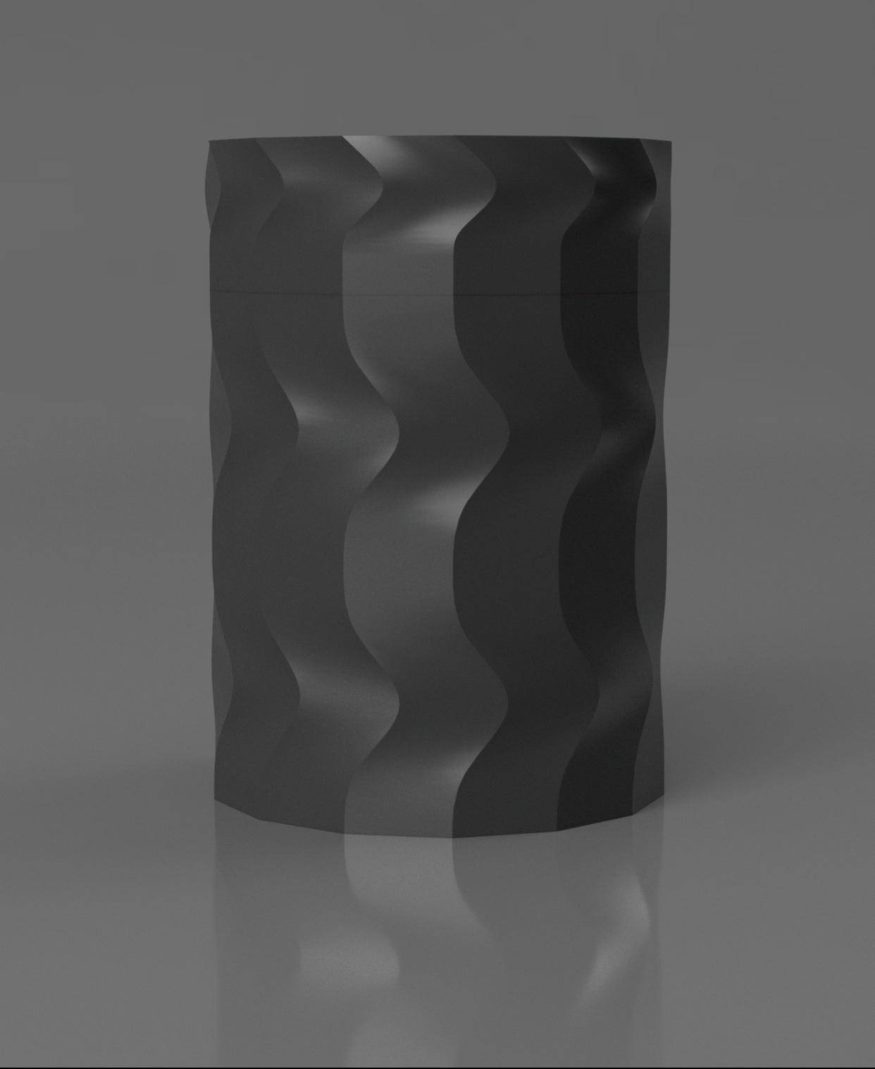 wavy jar (body).stl 3d model