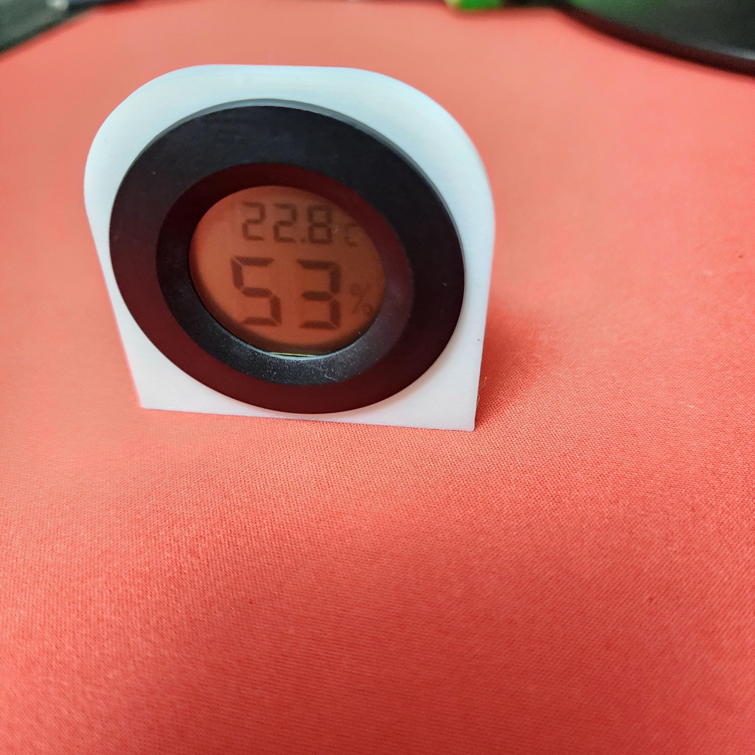 3D printable 1,5 Digital Thermometer Hygrometer holder • made