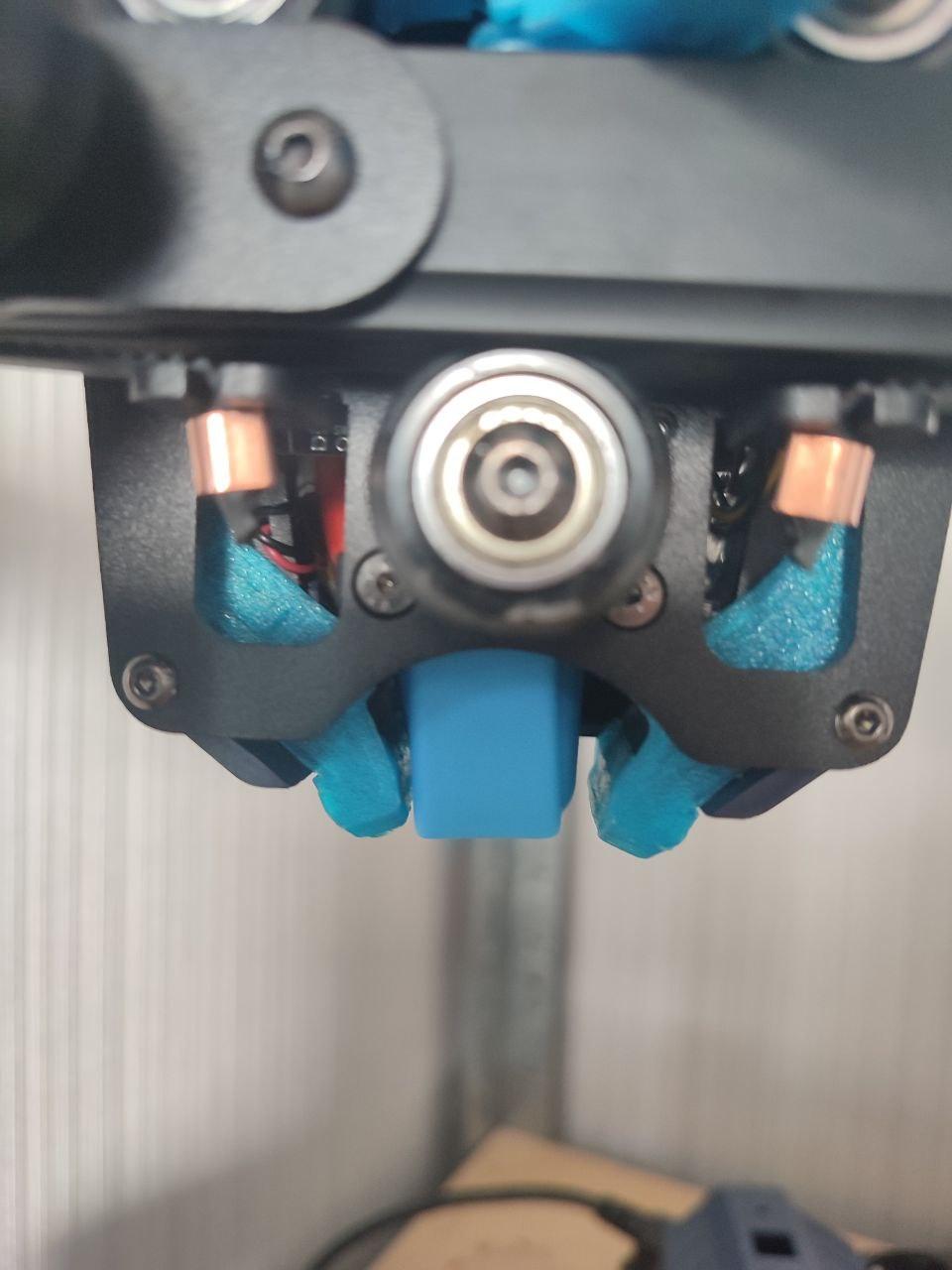 Anycubic Vyper & Kobra Max Part Cooling Duct UPGRADE!  - mounted rear view - 3d model