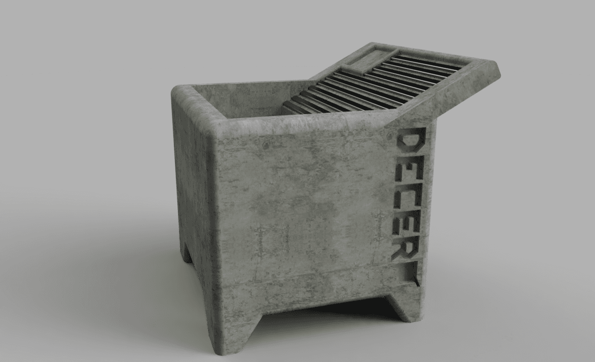Old Laundry Tub - Vase/Cup 3d model