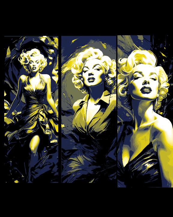 Fashion Photo Fan Art of Marilyn Monroe - Set of 3 Bookmarks. 3d model