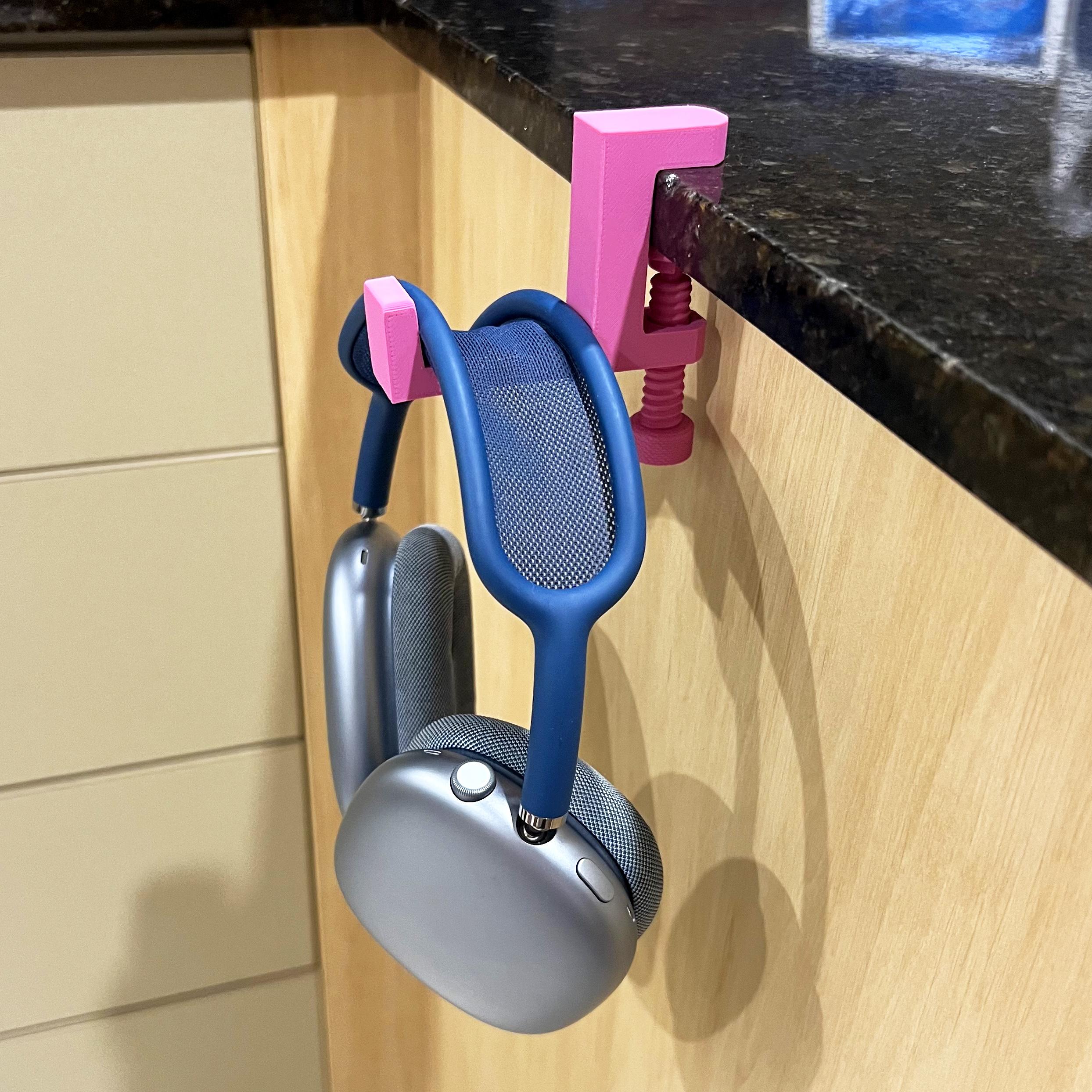 Headphone clamp Desk Mount hook 3d model