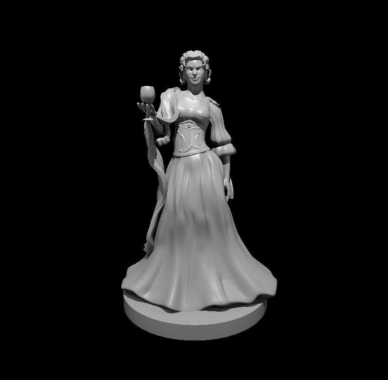 Vampire Spawn Noblewoman - Vampire Spawn Noblewoman - 3d model render - D&D - 3d model
