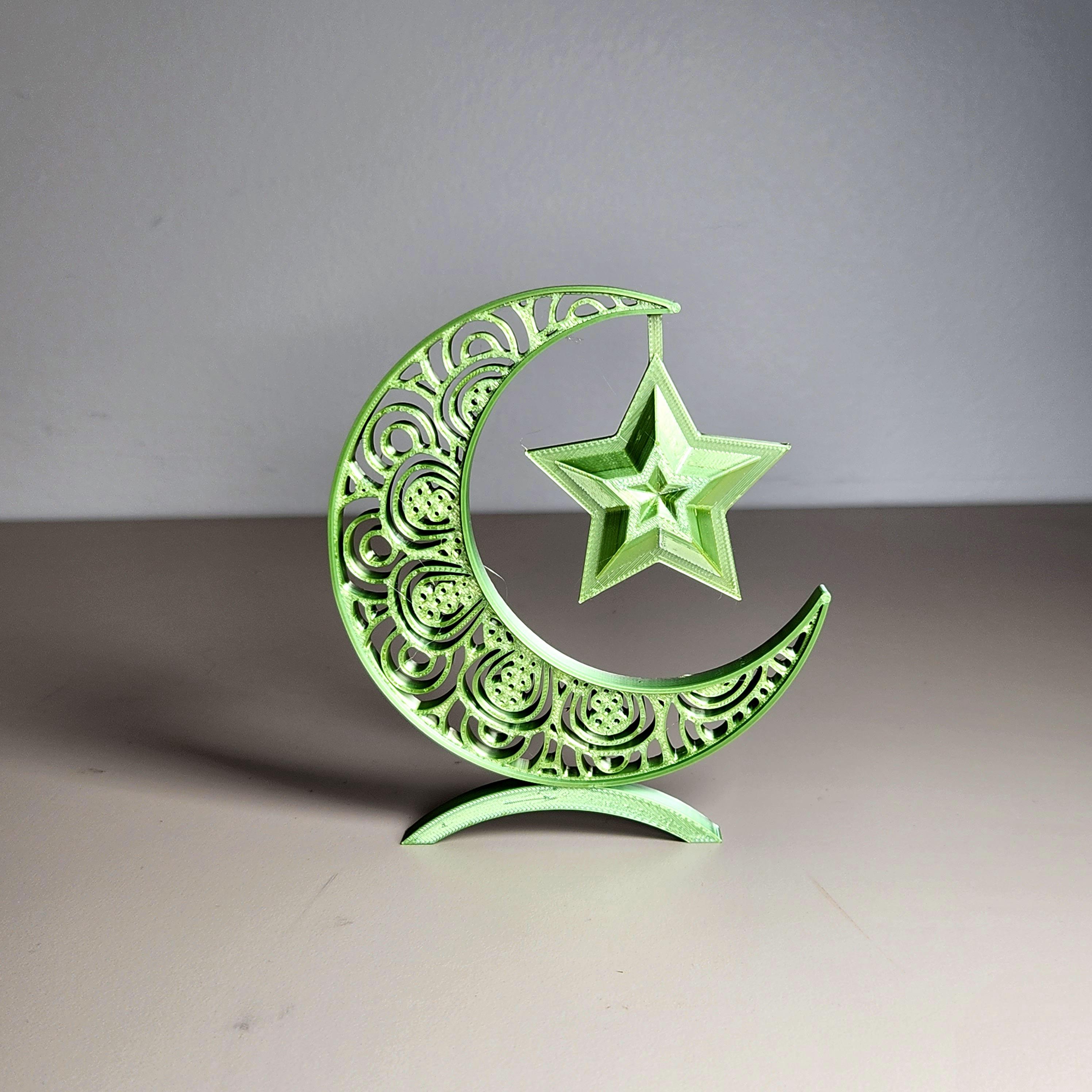 Moon and Star Ornament 1 3d model