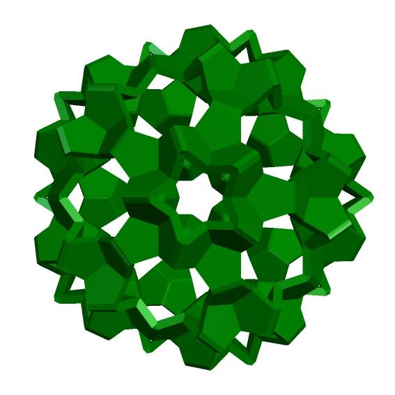 CRINKLED ICOSIDODECAHEDRON 1 3d model