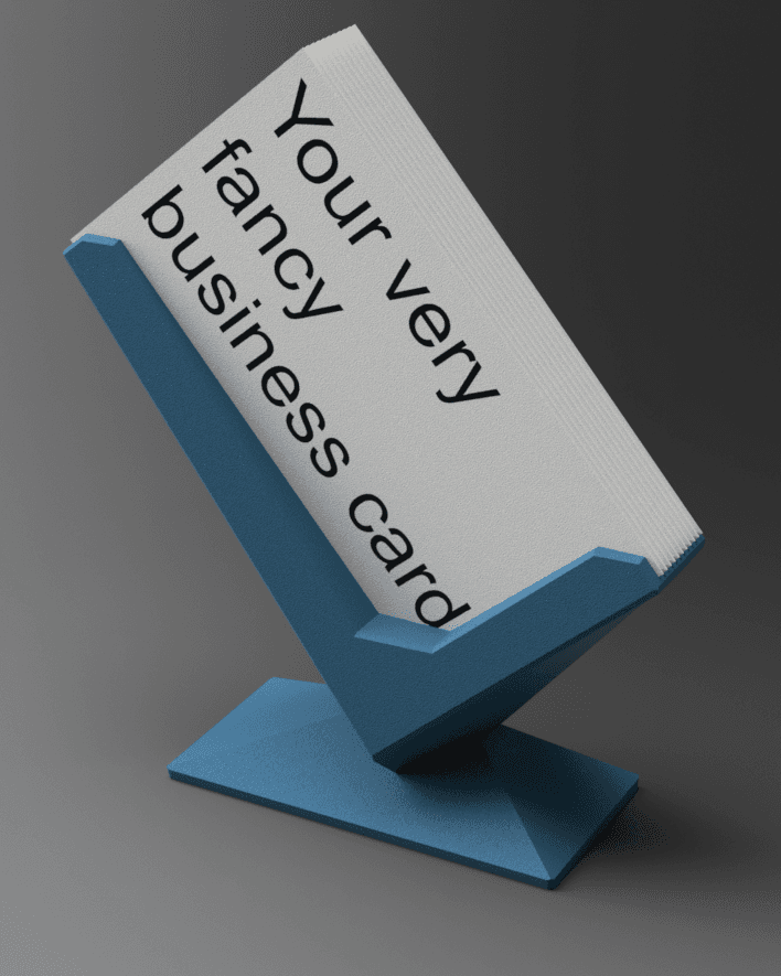 Angular Business Card Holder 3d model