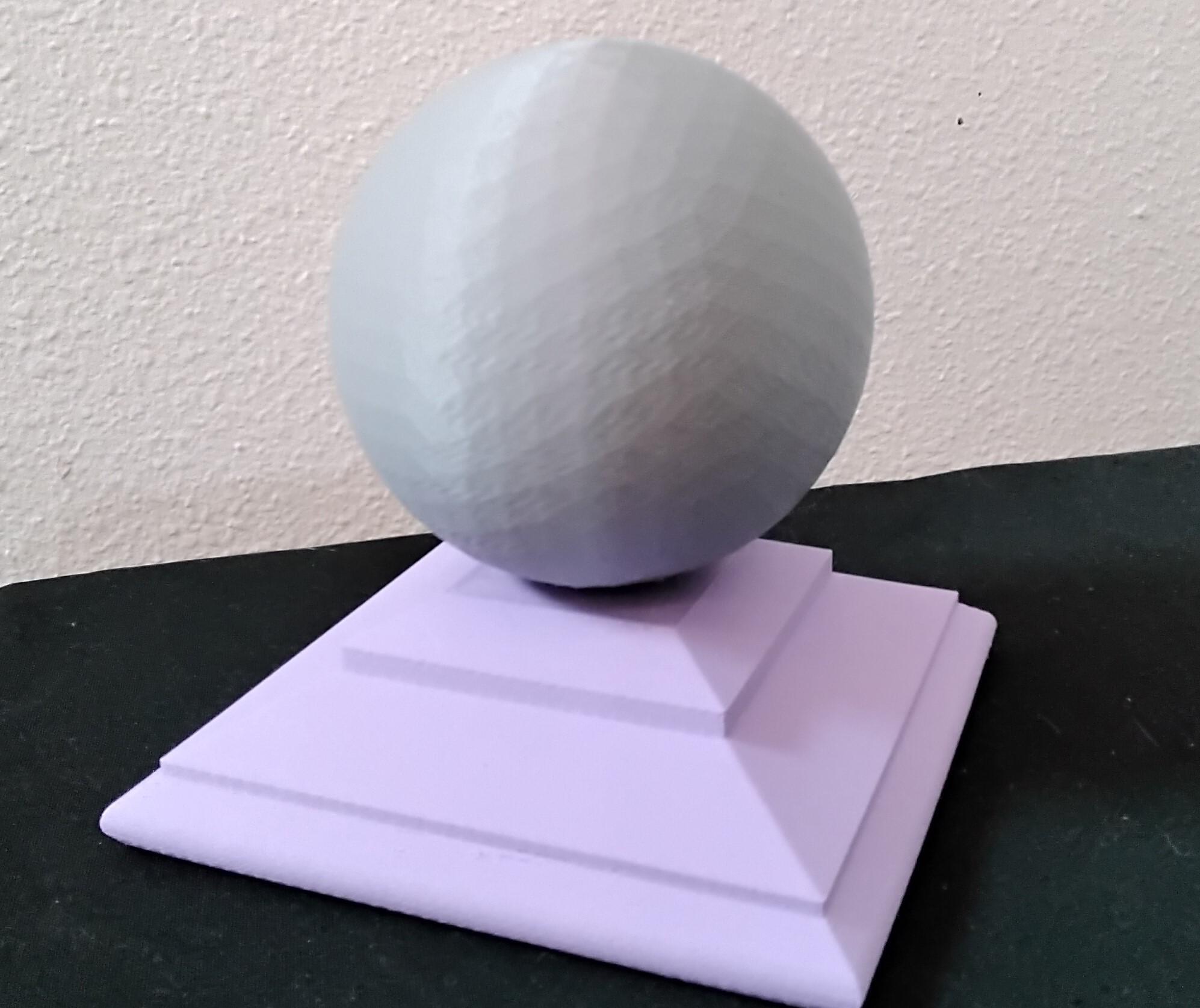 Screw Post Cap Round ball top 3d model