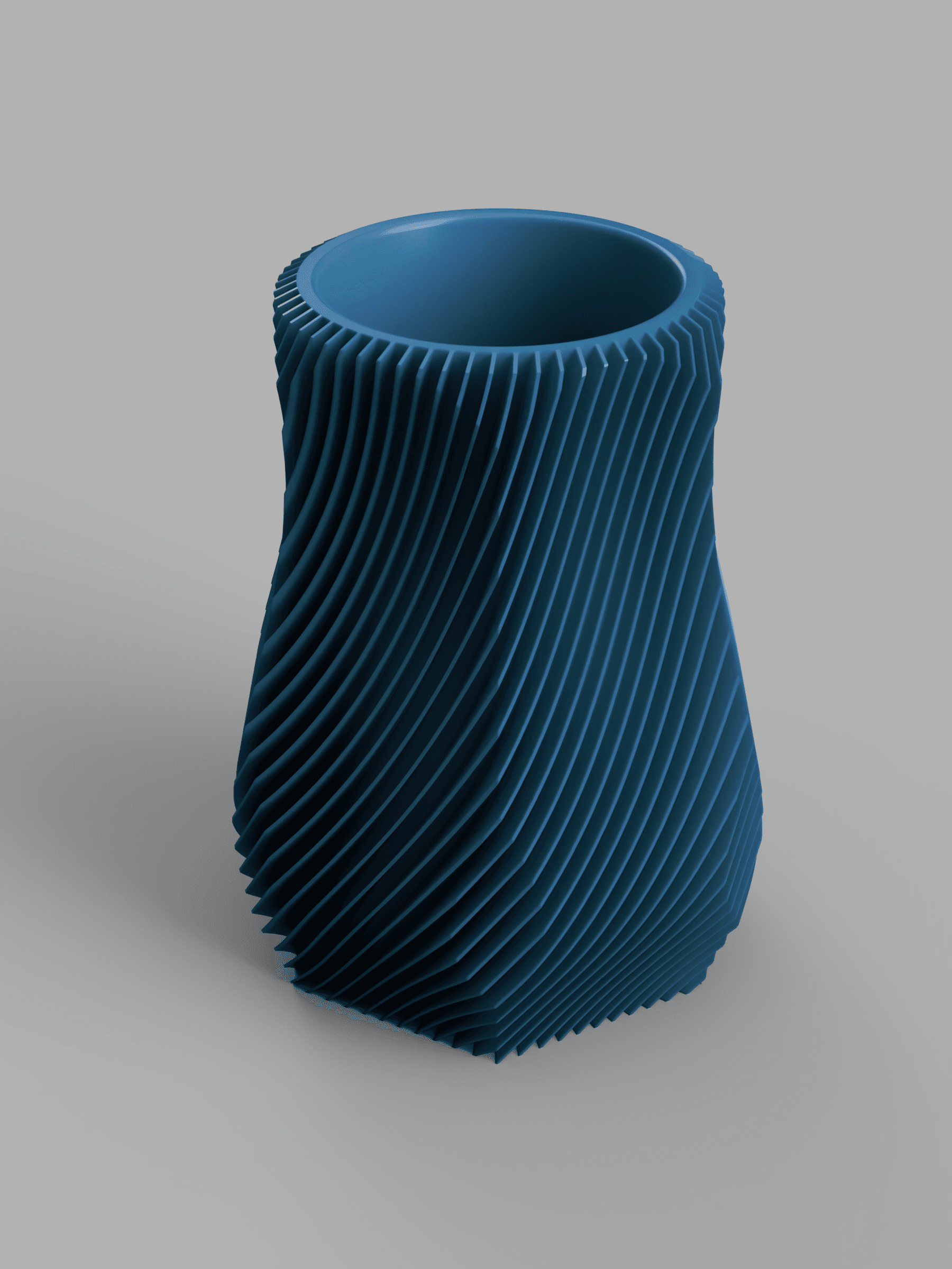 Geometric Finned Vase 3d model