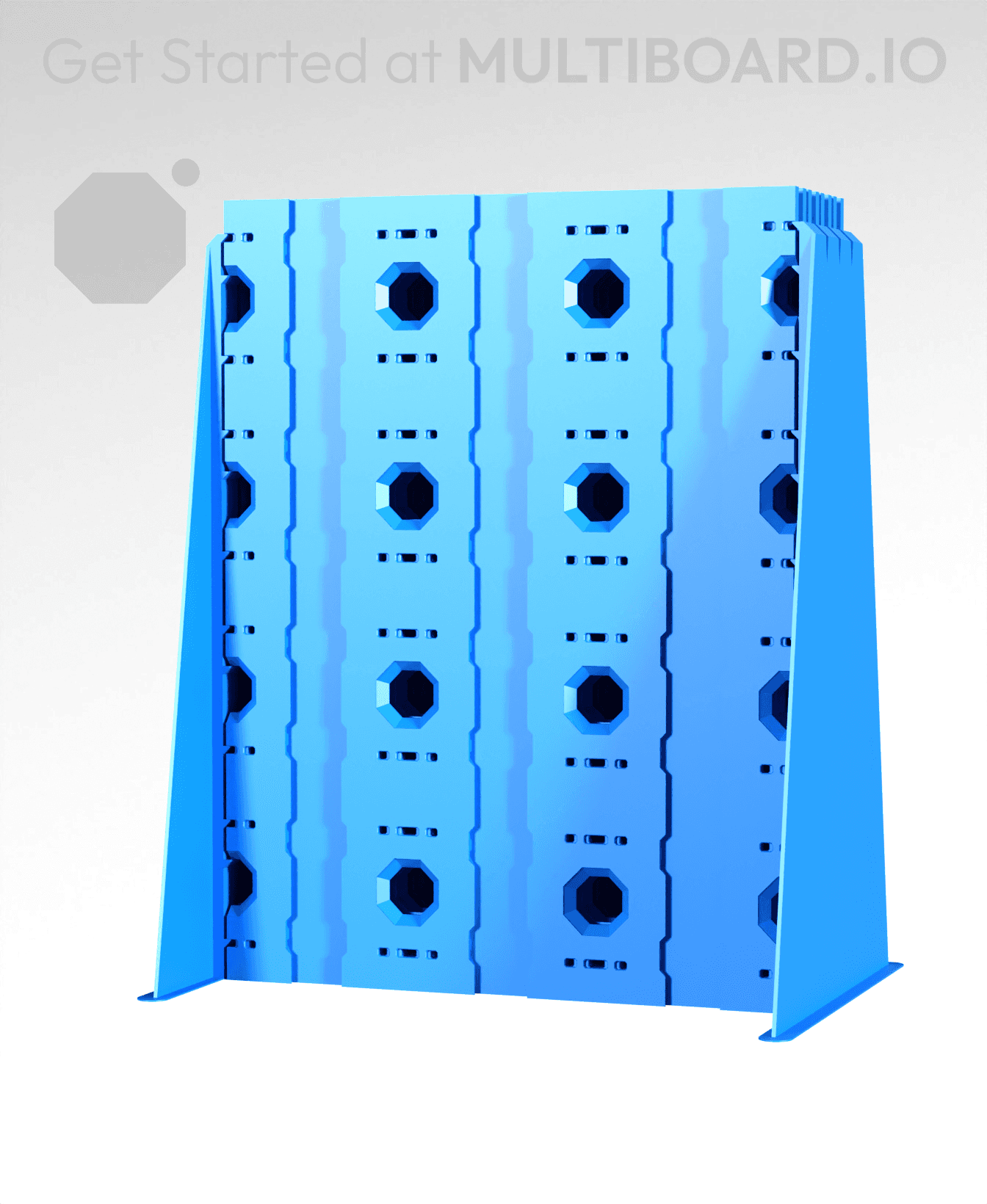 3x4 - 8x Stack - Single-Sided Multipoint Plate 3d model