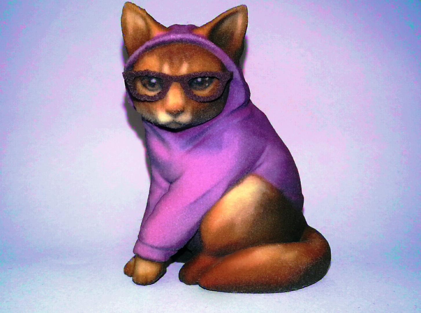 HipsterCat.obj 3d model